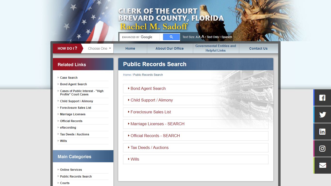 Public Records Search - Brevard County, Florida - Clerk of the Court